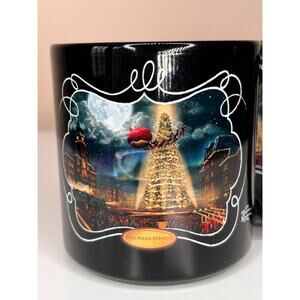 SET of 2 VTG 2014 Thomas Kinkade Polar Express Mugs